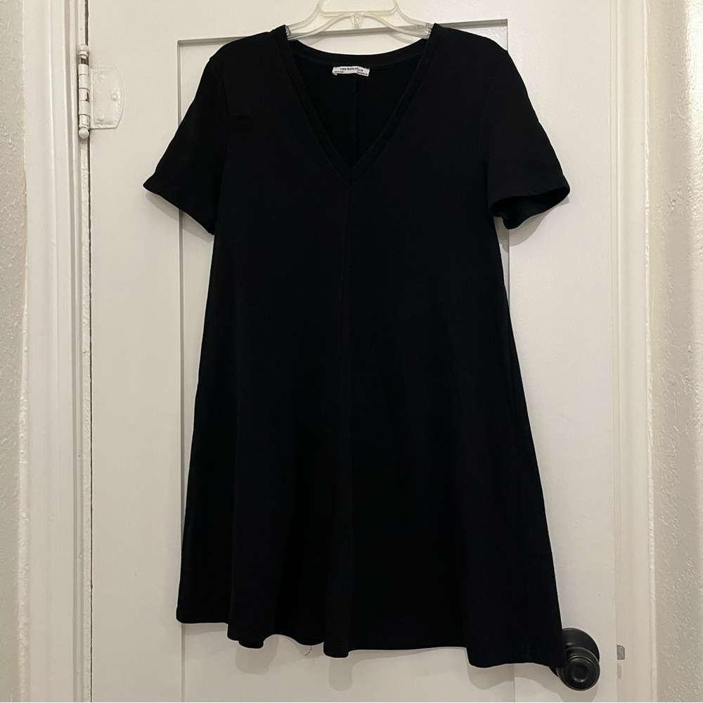 Zara V-Neck sporty t-shirt dress size medium
